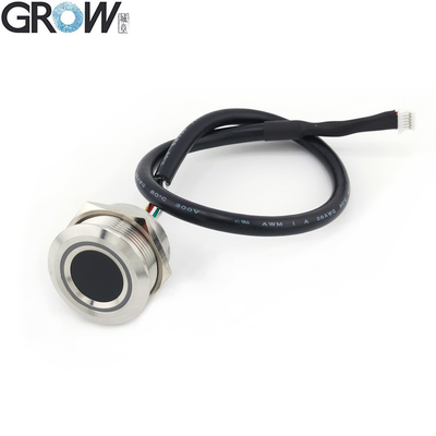 GROW R503PRO UART USB 1500 ظرفیت گرد RGB LED کنترل DC3.3V اسکنر ماژول اثر انگشت ظرفیت