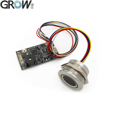 GROW KS200+R503 4*AA باتری یا DC3.7V-6.5V نشانگر حلقه نور درب کنترل دسترسی ظرفیت دار صفحه کنترل دسترسی اثر انگشت