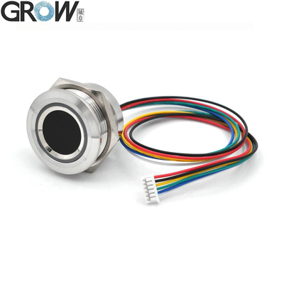 GROW R503-5V RGB LED DC5V UART Interface MX1.25-6pin پنبه ضد آب Capacitive Fingerprint Module Sensor اسکنر برای آردوینو اندروید